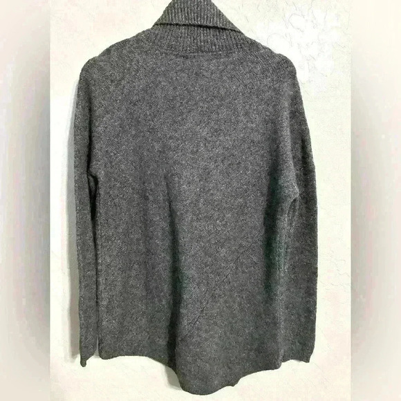 NWT Soft Surroundings Button Neck Sweater Heather Grey Size S - Picture 5 of 8